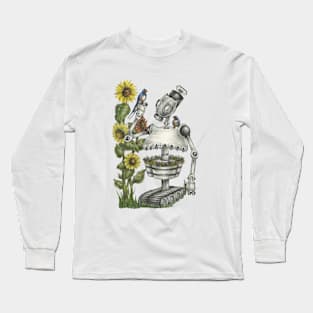 Barn Swallow Robot Long Sleeve T-Shirt